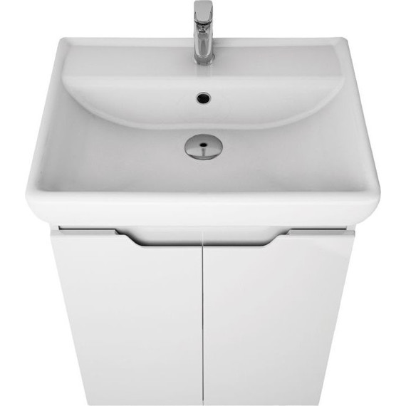 Тумба напольная с раковиной Dreja Q Plus 60 см 99.1004, белый глянец - 5 Тумба напольная с раковиной Dreja Q Plus 60 см 99.1004, белый глянец фото 5