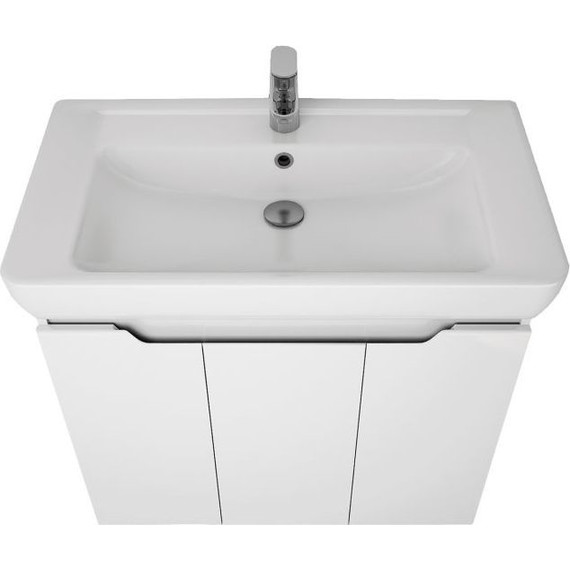 Тумба напольная с раковиной Dreja Q Plus 80 см 99.1006, белый глянец - 2 Тумба напольная с раковиной Dreja Q Plus 80 см 99.1006, белый глянец фото 2