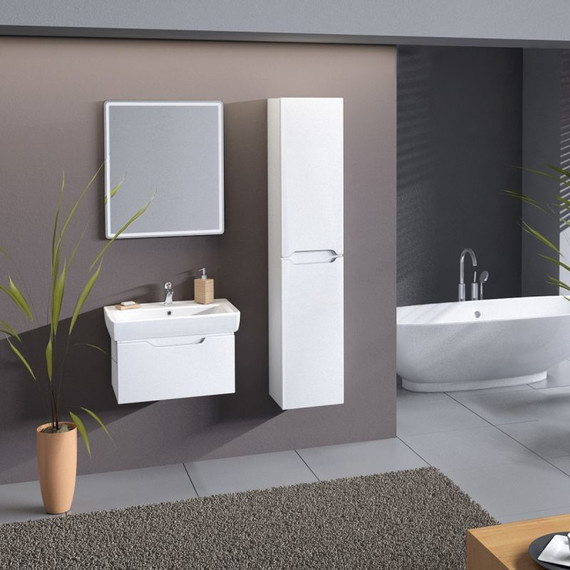 Зеркало Dreja Tiny Led 60 см 99.9024, белый фото 2