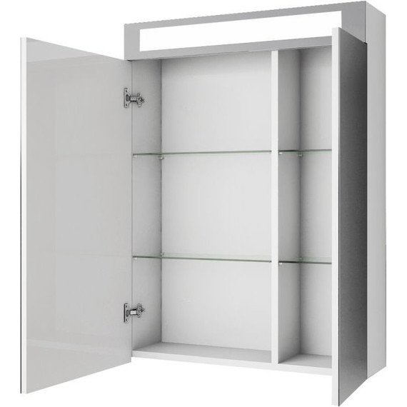 Зеркало-шкаф Dreja Uni 60 см 99.9001, белый глянец - 5 Зеркало-шкаф Dreja Uni 60 см 99.9001, белый глянец фото 5