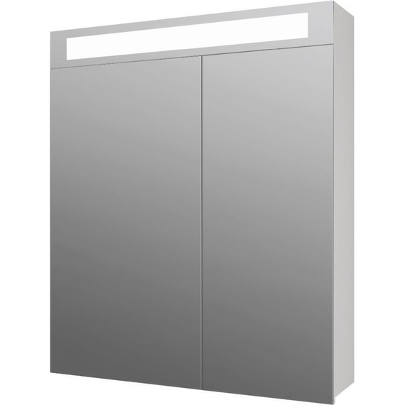 Зеркало-шкаф Dreja Uni 70 см 99.9002, белый глянец фото 