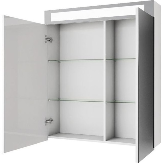 Зеркало-шкаф Dreja Uni 70 см 99.9002, белый глянец фото 5