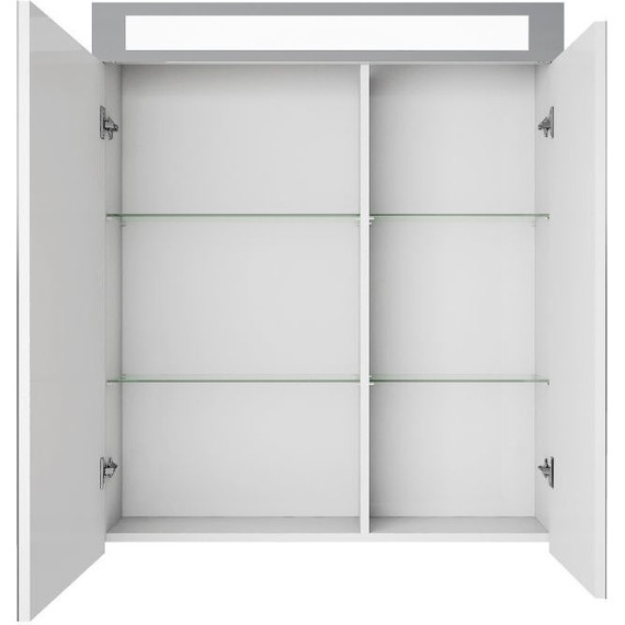 Зеркало-шкаф Dreja Uni 70 см 99.9002, белый глянец фото 6