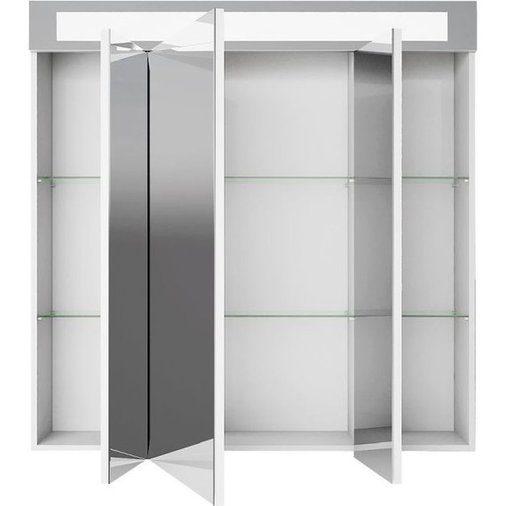 Зеркало-шкаф Dreja Uni 80 см 99.9003, белый глянец - 6 Зеркало-шкаф Dreja Uni 80 см 99.9003, белый глянец фото 6
