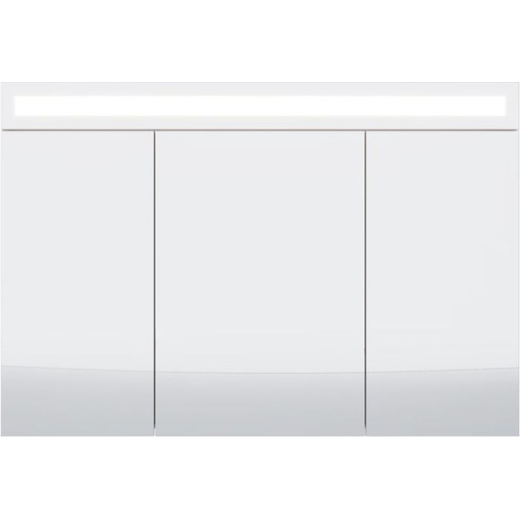 Зеркало-шкаф Dreja Uni 120 см 99.9013, белый глянец - 3 Зеркало-шкаф Dreja Uni 120 см 99.9013, белый глянец фото 3
