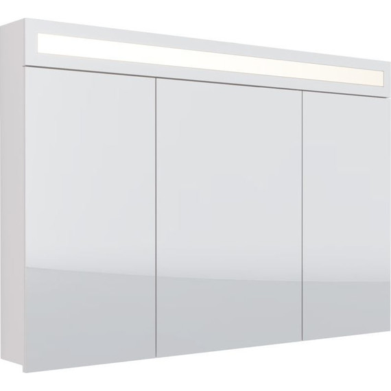 Зеркало-шкаф Dreja Uni 120 см 99.9013, белый глянец - 4 Зеркало-шкаф Dreja Uni 120 см 99.9013, белый глянец фото 4