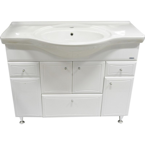 Тумба напольная с раковиной Aqwella Барселона 105 см BА0110К, б/к (раковина Стиль) фото 6