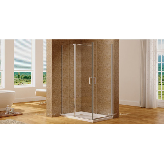 Душевое ограждение Aquanet Cinetic AE12-N-120H190U-CT+AE12-N-80H190U-CT 120х80 см, хром/прозрачное - 3 Душевое ограждение Aquanet Cinetic AE12-N-120H190U-CT+AE12-N-80H190U-CT 120х80 см, хром/прозрачное фото 3