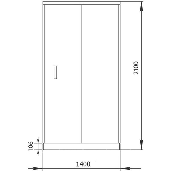 Душевая дверь Aquanet Alfa NAA6121 140 см, хром/прозрачное - 6 Душевая дверь Aquanet Alfa NAA6121 140 см, хром/прозрачное фото 6