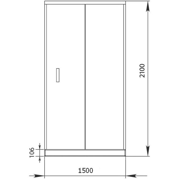 Душевая дверь Aquanet Alfa NAA6121 150 см, хром/прозрачное - 6 Душевая дверь Aquanet Alfa NAA6121 150 см, хром/прозрачное фото 6