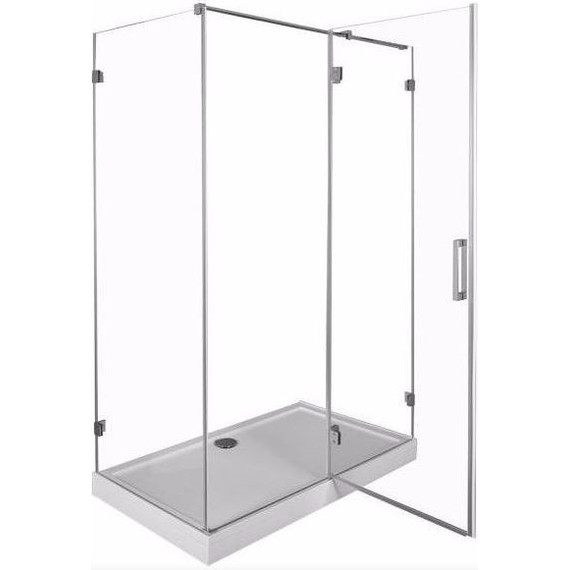 Душевое ограждение Aquanet Beta NWD1231 140х80 см (стекло 8 мм), хром/прозрачное фото 3