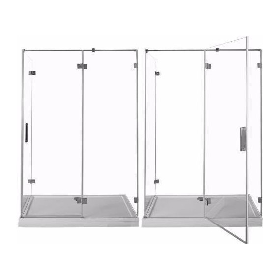 Душевое ограждение Aquanet Beta NWD1231 140х80 см (стекло 8 мм), хром/прозрачное фото 4