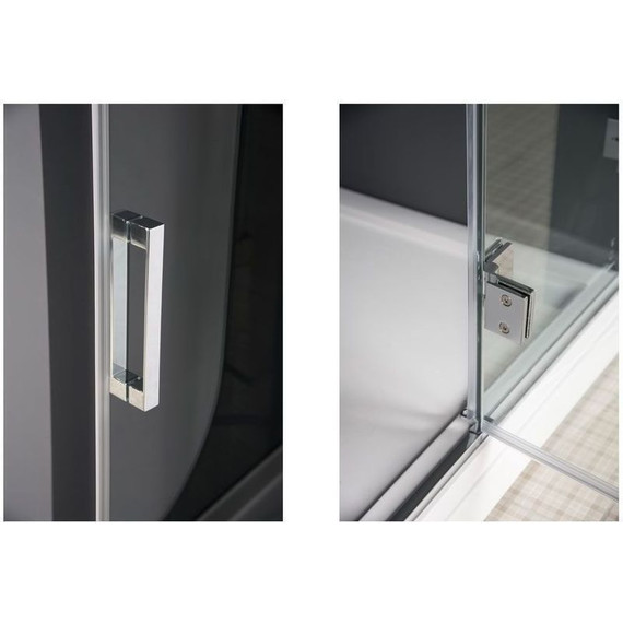 Душевая дверь Aquanet Beta NWD6221 90 см (стекло 8 мм) хром/прозрачное фото 4