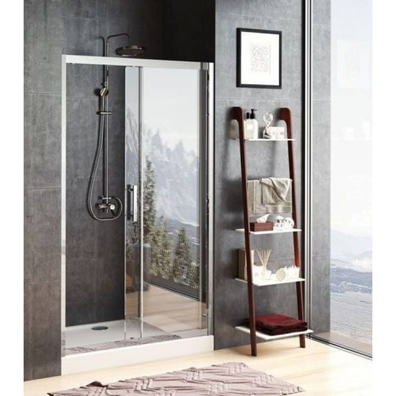Душевая дверь Aquanet Delta NPE6121 140 см (стекло 8 мм), хром/прозрачное фото 3