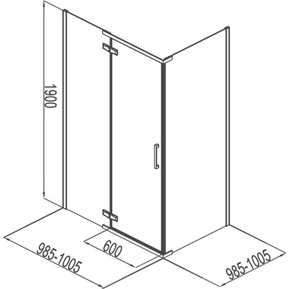 Душевое ограждение Aquanet Logic C1000 AE32-S-100x100U-CT 100 см, хром/прозрачное - 3 Душевое ограждение Aquanet Logic C1000 AE32-S-100x100U-CT 100 см, хром/прозрачное фото 3