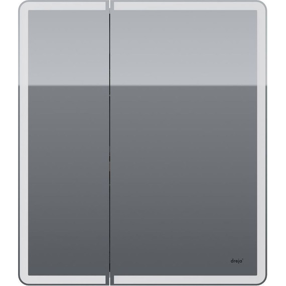 Зеркало-шкаф Dreja Point Led 70 см 99.9033, белый глянец фото 2