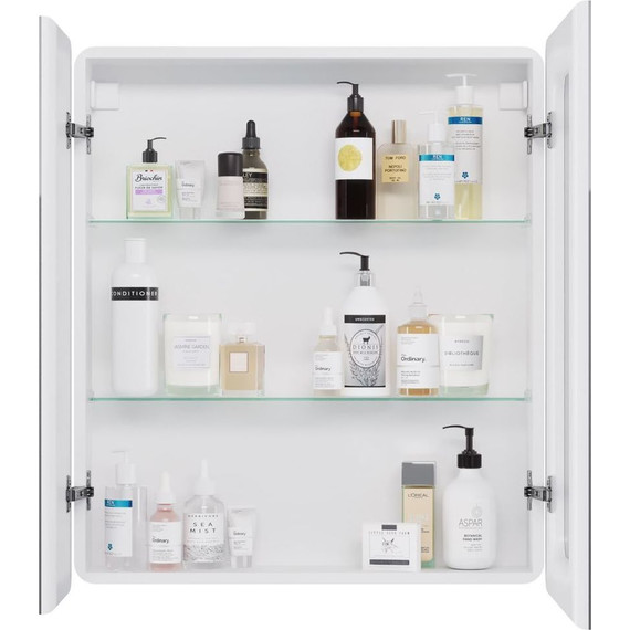 Зеркало-шкаф Dreja Point Led 70 см 99.9033, белый глянец фото 5