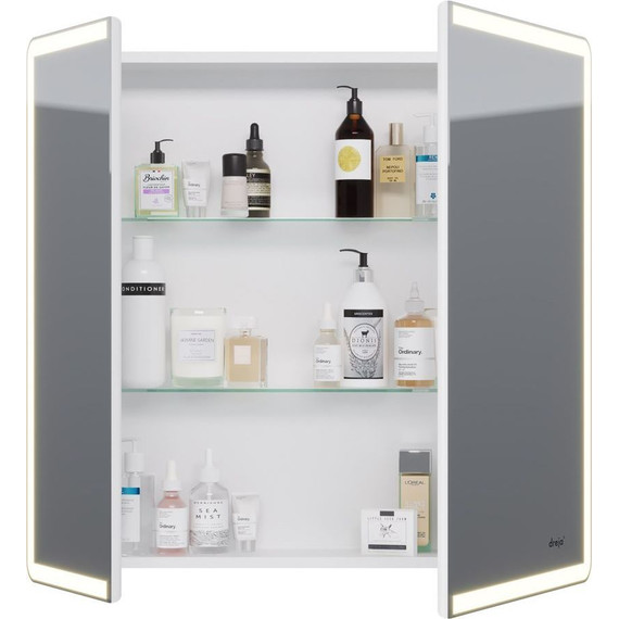 Зеркало-шкаф Dreja Point Led 80 см 99.9034, белый глянец - 7 Зеркало-шкаф Dreja Point Led 80 см 99.9034, белый глянец фото 7