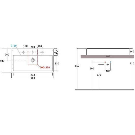 Раковина-чаша Globo Classic 90 см SCQ91.BI*0 фото 2