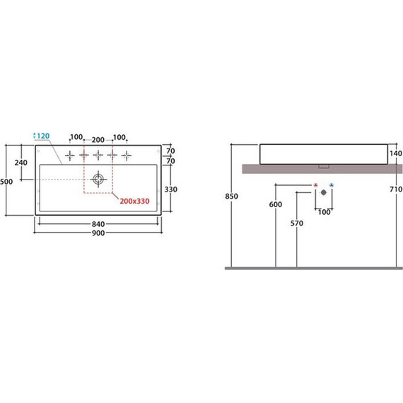 Раковина-чаша Globo Classic 90 см SCQ91.BI*1 - 2 Раковина-чаша Globo Classic 90 см SCQ91.BI*1 фото 2