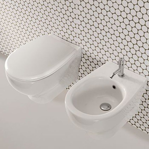 Унитаз подвесной безободковый Globo Grace GRS03.BI фото 2