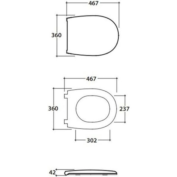 Сиденье с крышкой для унитаза Globo Grace микролифт GR022bi - 2 Сиденье с крышкой для унитаза Globo Grace микролифт GR022bi фото 2