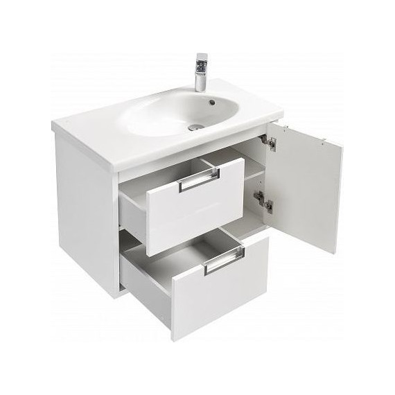 Тумба подвесная с раковиной Roca Etna 80 см 857301806, белый - 2 Тумба подвесная с раковиной Roca Etna 80 см 857301806, белый фото 2