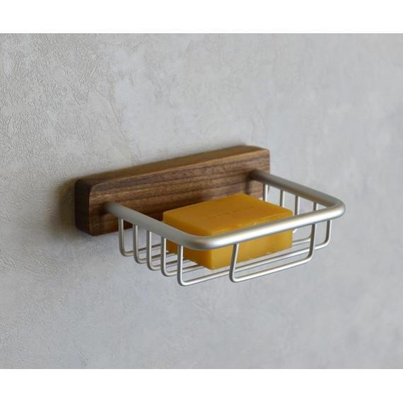 Мыльница Bronze de luxe Forest 10703C, цвет орех/хром матовый фото 2