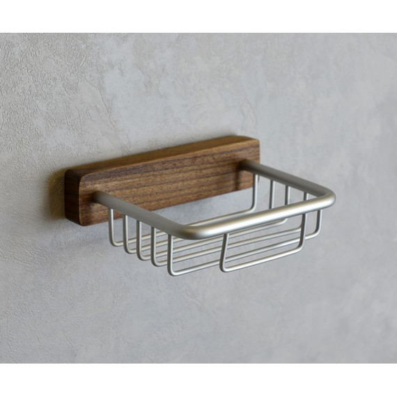 Мыльница Bronze de luxe Forest 10703C, цвет орех/хром матовый фото 3