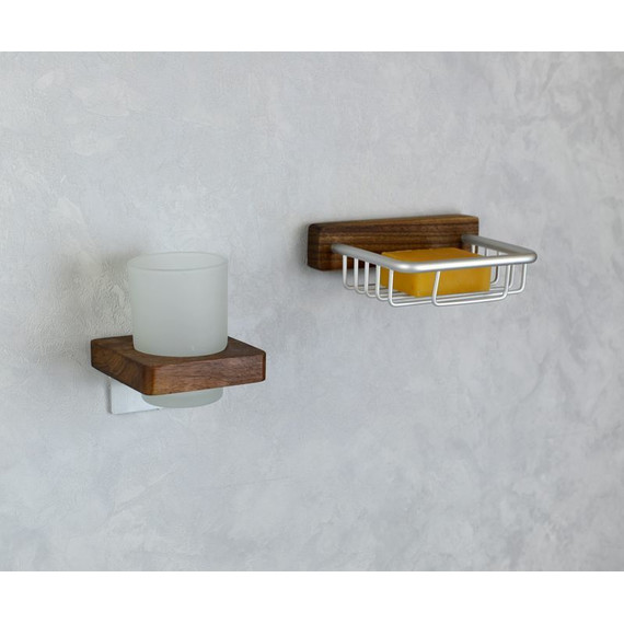 Мыльница Bronze de luxe Forest 10703C, цвет орех/хром матовый фото 4