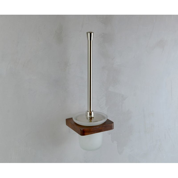 Ёршик для унитаза Bronze de luxe Forest 10706C, цвет орех/хром матовый - 2 Ёршик для унитаза Bronze de luxe Forest 10706C, цвет орех/хром матовый фото 2