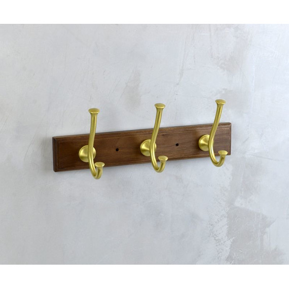 Набор крючков Bronze de Luxe Forest 10708G, цвет орех/золото матовое - 2 Набор крючков Bronze de Luxe Forest 10708G, цвет орех/золото матовое фото 2