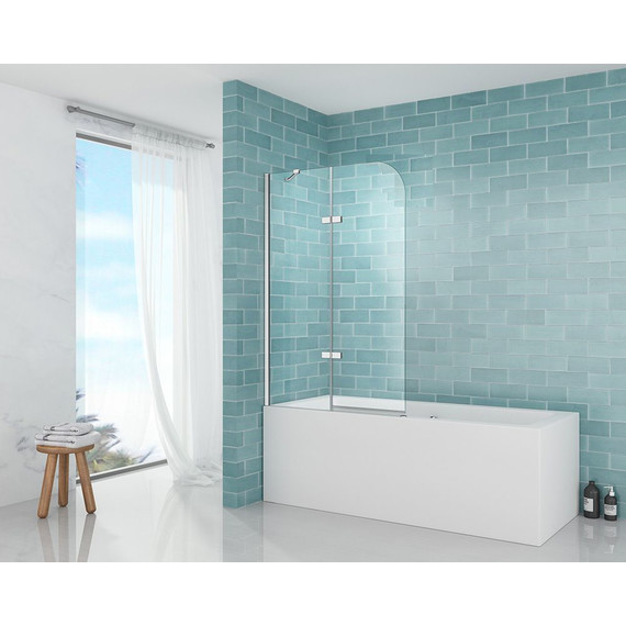 Шторка для ванны Abber Ewiges Wasser 120 см AG51120, хром/прозрачное - 2 Шторка для ванны Abber Ewiges Wasser 120 см AG51120, хром/прозрачное фото 2