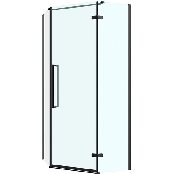 Душевое ограждение Abber Ewiges Wasser 80х80 см AG05080B, черный/прозрачное - 2 Душевое ограждение Abber Ewiges Wasser 80х80 см AG05080B, черный/прозрачное фото 2