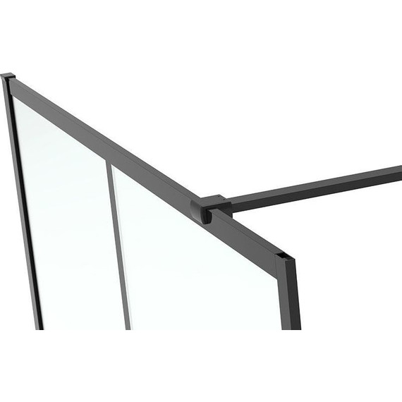 Душевая перегородка Abber Immer Offen 120 см AG62120B, черный/прозрачное - 5 Душевая перегородка Abber Immer Offen 120 см AG62120B, черный/прозрачное фото 5