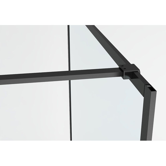 Душевая перегородка Abber Immer Offen 120 см AG60120B, черный/прозрачное - 6 Душевая перегородка Abber Immer Offen 120 см AG60120B, черный/прозрачное фото 6