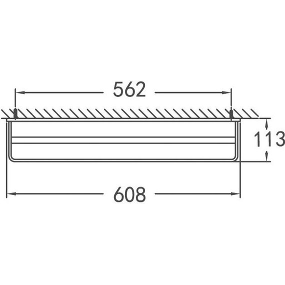 Держатель для полотенца Cezares Maxima 61 см CZR-F-8911 - 2 Держатель для полотенца Cezares Maxima 61 см CZR-F-8911 фото 2