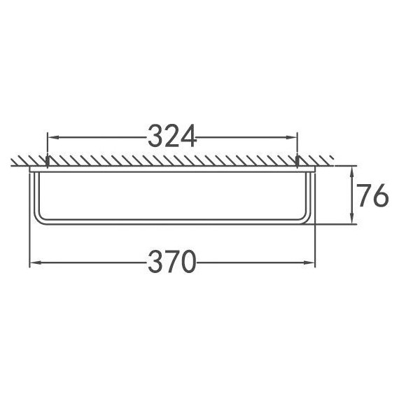 Держатель для полотенца Cezares Maxima 37 см CZR-F-8912A - 2 Держатель для полотенца Cezares Maxima 37 см CZR-F-8912A фото 2
