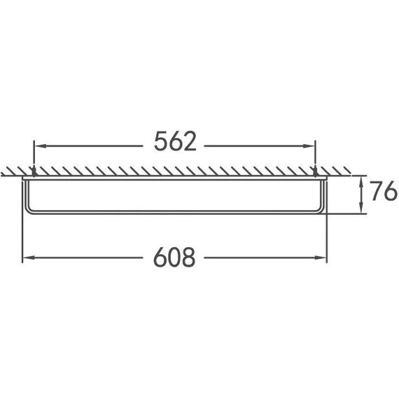 Держатель для полотенца Cezares Maxima 61 см CZR-F-8912 - 2 Держатель для полотенца Cezares Maxima 61 см CZR-F-8912 фото 2