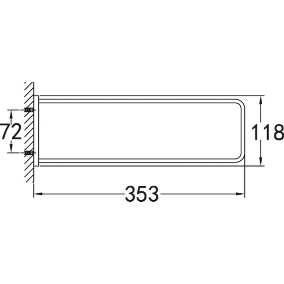 Держатель для полотенца Cezares Maxima 35 см CZR-F-8915 - 2 Держатель для полотенца Cezares Maxima 35 см CZR-F-8915 фото 2