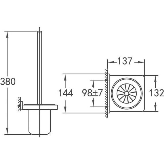 Ёршик для унитаза Cezares Maxima CZR-F-8923 - 2 Ёршик для унитаза Cezares Maxima CZR-F-8923 фото 2
