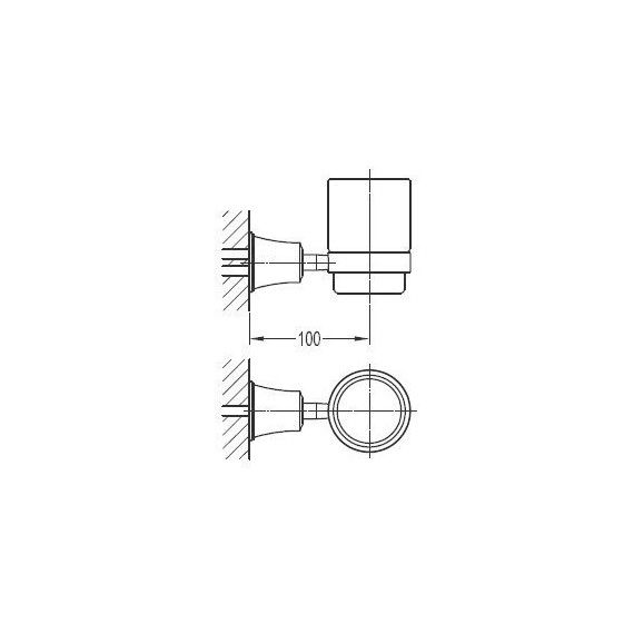 Стакан для зубных щеток Cezares Liberty CZR-F-8986 фото 2