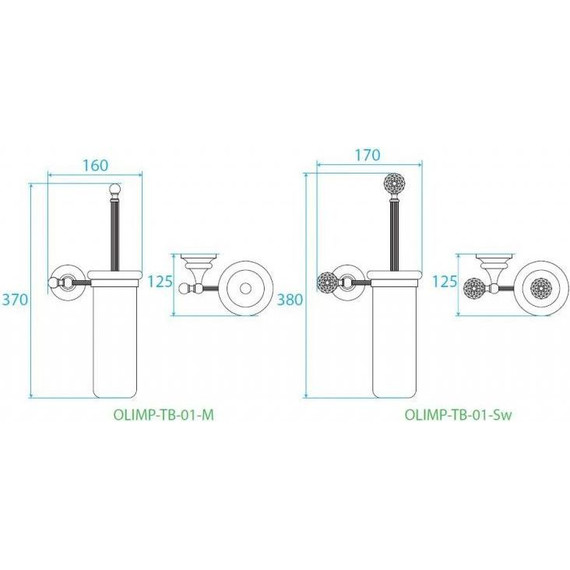 Ёршик для унитаза Cezares Olimp OLIMP-TB-01-Sw - 2 Ёршик для унитаза Cezares Olimp OLIMP-TB-01-Sw фото 2