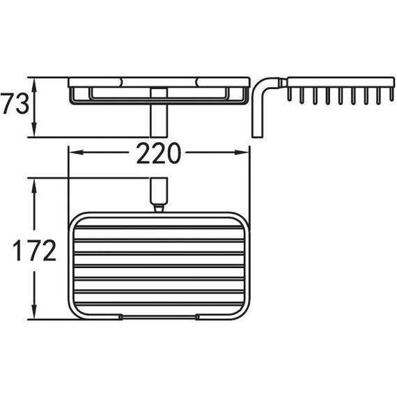 Мыльница Cezares Ultima 22 см CZR-F-8931 фото 2