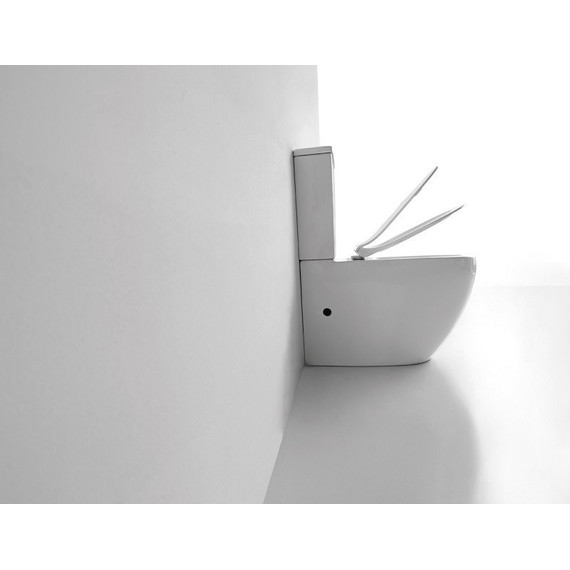 Унитаз-компакт CeramaLux NS-2176 с крышкой микролифт, Цвет производителя: белый фото 4