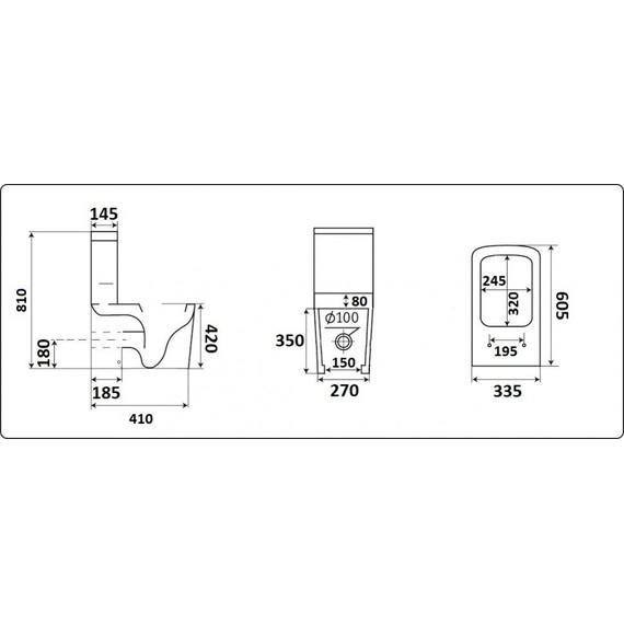 Унитаз-компакт CeramaLux Rimless 2171 с крышкой микролифт, Цвет производителя: белый - 3 Унитаз-компакт CeramaLux Rimless 2171 с крышкой микролифт, Цвет производителя: белый фото 3