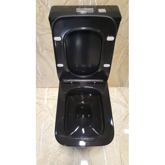 Унитаз-компакт CeramaLux Rimless NS-2170-18 с крышкой микролифт, черный глянцевый (арматура Geberit), Цвет производителя: чёрный глянцевый - 3 Унитаз-компакт CeramaLux Rimless NS-2170-18 с крышкой микролифт, черный глянцевый (арматура Geberit), Цвет производителя: чёрный глянцевый фото 3