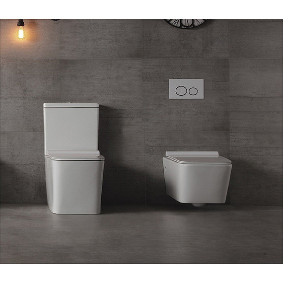 Унитаз-компакт CeramaLux Rimless NS-2170 с крышкой микролифт, Цвет производителя: белый - 11 Унитаз-компакт CeramaLux Rimless NS-2170 с крышкой микролифт, Цвет производителя: белый фото 11