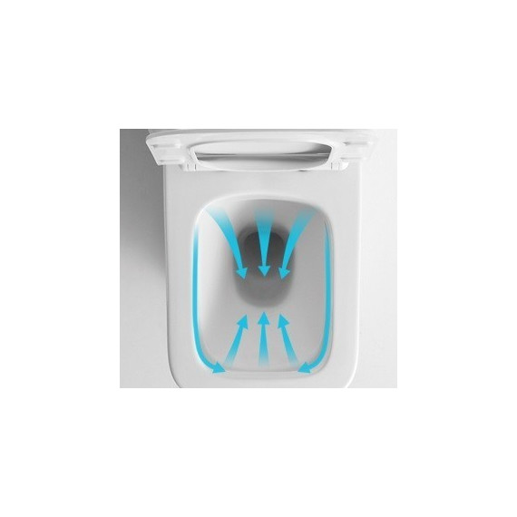 Унитаз-компакт CeramaLux Rimless NS-2170 с крышкой микролифт, Цвет производителя: белый - 13 Унитаз-компакт CeramaLux Rimless NS-2170 с крышкой микролифт, Цвет производителя: белый фото 13