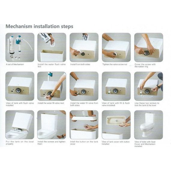 Унитаз-компакт CeramaLux Rimless NS-2170 с крышкой микролифт, Цвет производителя: белый - 14 Унитаз-компакт CeramaLux Rimless NS-2170 с крышкой микролифт, Цвет производителя: белый фото 14